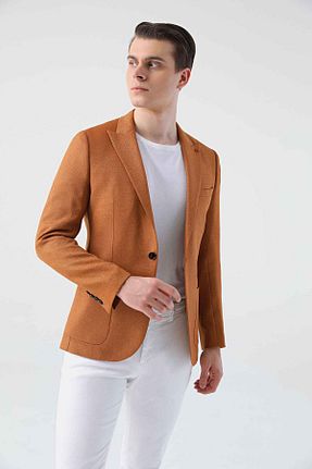 کت قهوه ای مردانه اسلیم فیت TWN - کد 679334684
