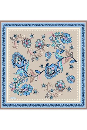 روسری رنگی 90 x 90 Valentino Orlandi - کد 877930774