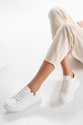 کفش اسنیکر سفید زنانه بند دار La-Wie Shoes - کد 877678838