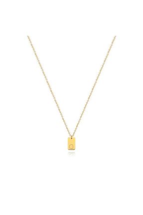 گردنبند استیل ( فولاد ) زرد زنانه استیل (فولاد) stainless steel - کد 877675692