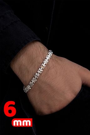دستبند نقره مردانه 925 عیار OSMANLI GÜMÜŞ - کد 128537746