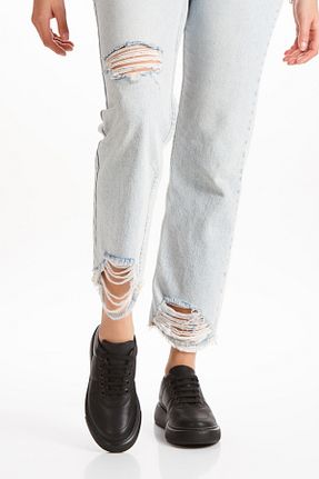 کفش اسنیکر مشکی زنانه بند دار La-Wie Shoes - کد 877682011