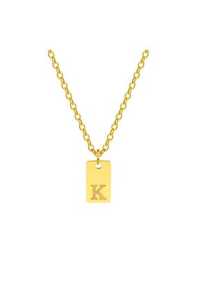 گردنبند استیل ( فولاد ) زرد زنانه استیل (فولاد) stainless steel - کد 877675587