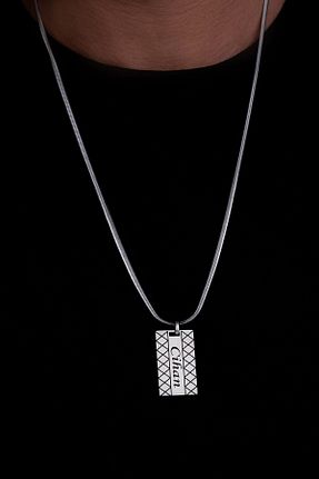 گردنبند استیل ( فولاد ) متالیک مردانه استیل (فولاد) OSMANLI GÜMÜŞ - کد 839866671