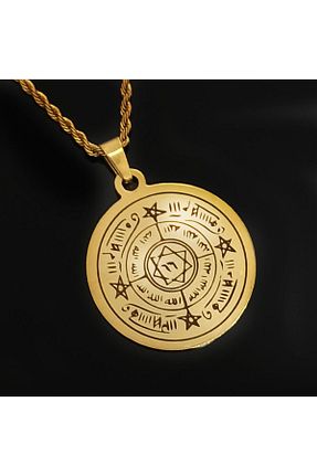 گردنبند جواهر طلائی زنانه استیل ضد زنگ OSMANLI GÜMÜŞ - کد 80969556