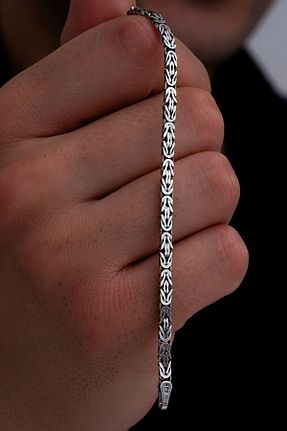 دستبند نقره رنگی مردانه 925 عیار OSMANLI GÜMÜŞ - کد 831890984