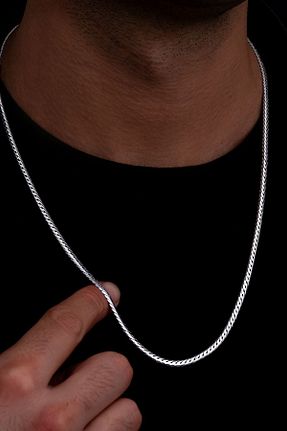 گردنبند نقره آبی مردانه 925 عیار OSMANLI GÜMÜŞ - کد 868898895