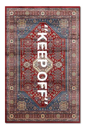 فرش قرمز قابل شستشو Rugs Modern Halı - کد 635642466