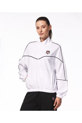 سوئیشرت سفید زنانه ساده Beşiktaş - کد 877694122