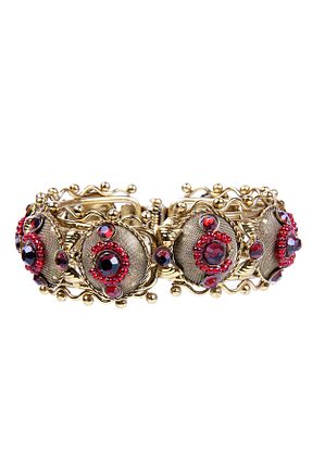 دستبند جواهر رنگی زنانه زیرکن ROUGE - کد 878148754