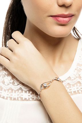 دستبند جواهر رنگی زنانه زیرکن ROUGE - کد 877709268