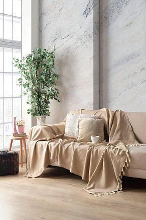 کاور مبل قهوه ای پنبه ای Miracolo Home - کد 471766258