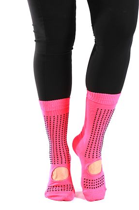 جوراب اسپرت صورتی زنانه الاستین Muse Of Socks - کد 877714280
