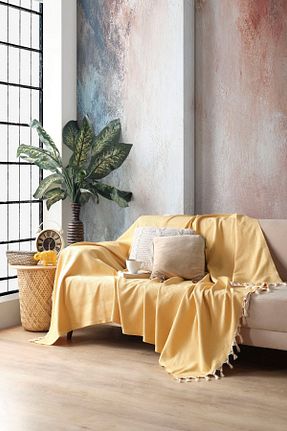 کاور مبل زرد پنبه ای Miracolo Home - کد 51257103