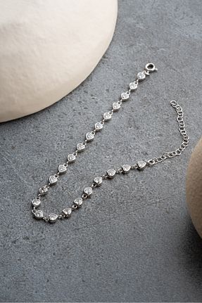 دستبند نقره سفید زنانه 925 عیار Silvano Jewelry - کد 877730697