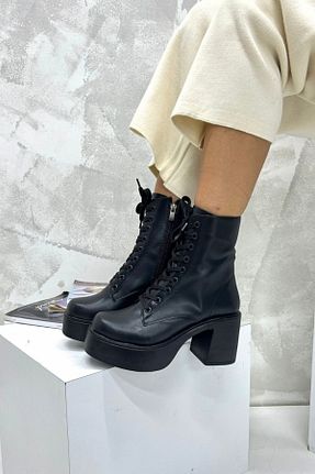 بوت / نیم بوت مشکی زنانه چرم مصنوعی inizio - کد 877858260