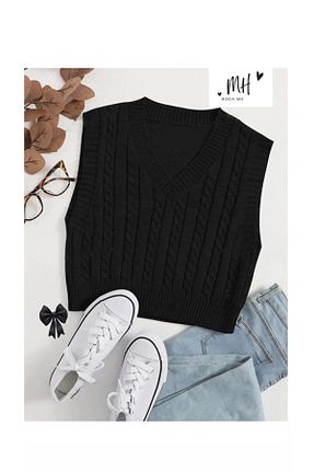 سوئیتر مشکی زنانه اکریلیک moda mh - کد 877821462