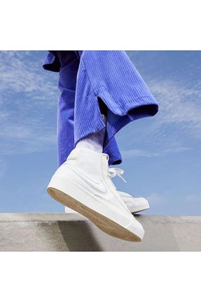 کفش اسنیکر سفید زنانه بند دار Nike - کد 834596397