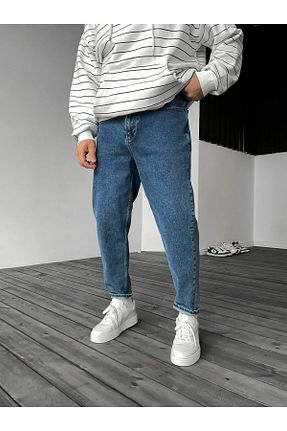 شلوار آبی مردانه پنبه ای Vizör Denim - کد 696674645