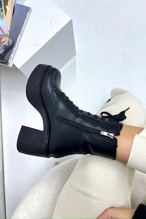 بوت / نیم بوت مشکی زنانه چرم مصنوعی inizio - کد 877858260