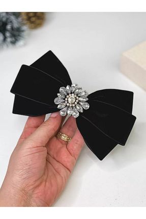 گیره سر مشکی زنانه سنگ کریستال CSR Collection - کد 877821531