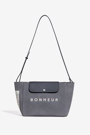 کیف دستی طوسی زنانه ابعاد کوچک Bonheur - کد 877825623