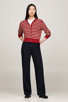 شلوار جین مشکی مردانه پاچه چکمه ای Tommy Hilfiger - کد 871072582