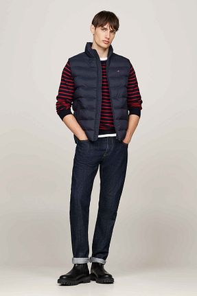 جلیقه سرمه ای مردانه Fitted Tommy Hilfiger - کد 853659011