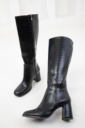 چکمه مشکی زنانه چرم مصنوعی SOHO - کد 876363607