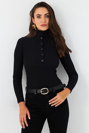 بلوز مشکی زنانه ساده Cool & Sexy - کد 877676902