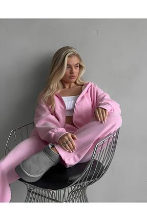 ست بالاتنه و پائین تنه صورتی زنانه تریکو bonacosa - کد 875240592