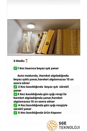 چراغ LED سفید SGE TEKNOLOJİ - کد 82309248