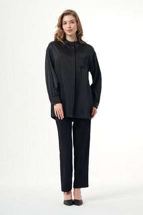تونیک مشکی زنانه بافتنی Mizalle - کد 852833396