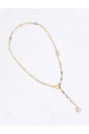 گردنبند جواهر طلائی زنانه فلزی Jimmy Key - کد 859144376