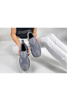 کفش پیاده روی طوسی زنانه پارچه ای PAMİR - کد 875631785