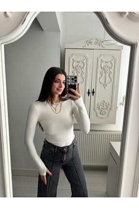 بلوز نباتی زنانه ساده Bade Butik - کد 854363284