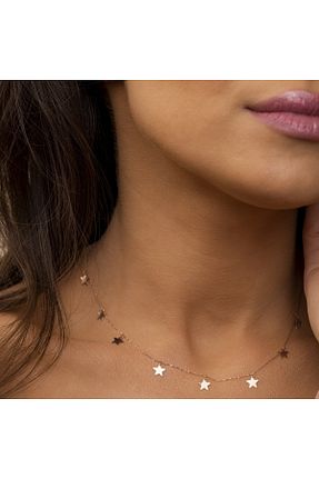 گردنبند طلا زرد زنانه 14 عیار MİNİMAL - کد 869641275