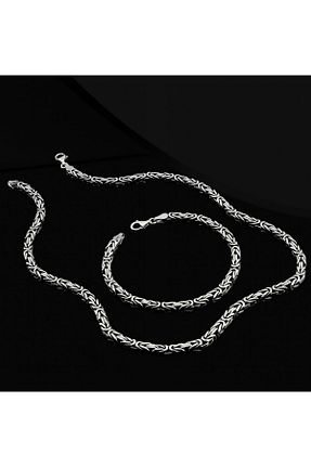 گردنبند نقره متالیک زنانه 925 عیار Abel Custom Ring - کد 875656799