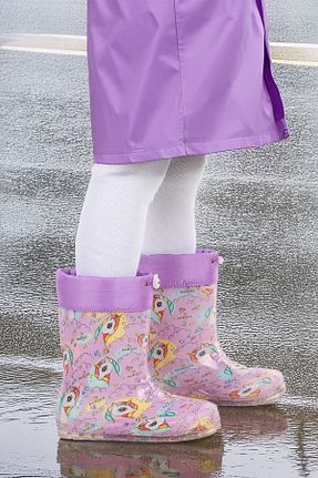 چکمه بنفش بچه گانه پاشنه کوتاه (1 - 4 سانتی متر) Kiko Kids - کد 875669192