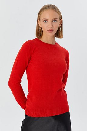 پلیور زرشکی زنانه ساده Shopping Shop - کد 875666221