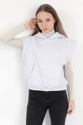 سوئیتر قهوه ای زنانه پنبه پلی استر GİYSA - کد 848785823