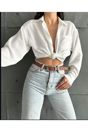 پیراهن سفید زنانه Relaxed Butik - کد 875681660