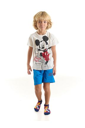 ست بالاتنه و پائین تنه نباتی بچه گانه %100 پنبه Mickey Mouse - کد 636872484