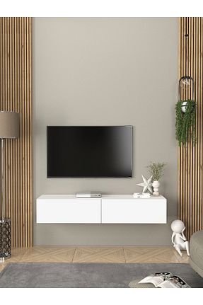 میز و پایه تلویزیون سفید Suntalam Dorpek - کد 156401682