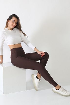 ساق شلواری قهوه ای زنانه بافت Alışveriş Sokağı - کد 68217060