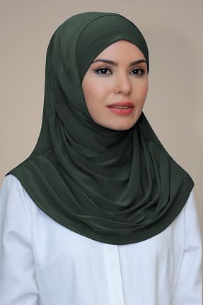 روسری خاکی ساده HÜRREM BONE - کد 208525223