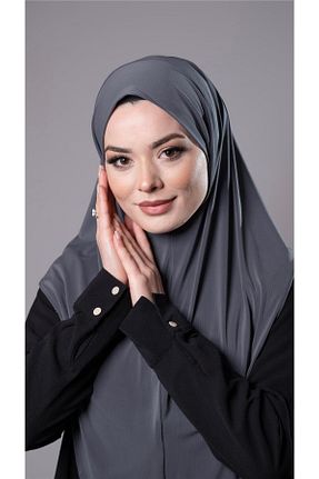 روسری طوسی ساده HÜRREM BONE - کد 772200519