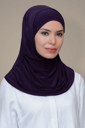 روسری بنفش ساده HÜRREM BONE - کد 208525366