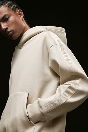 سوئیشرت بژ مردانه Loose H&M - کد 875703205