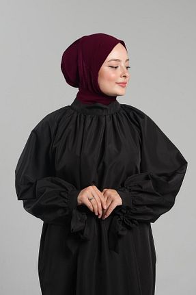 روسری زرشکی 100 x 100 HÜRREM BONE - کد 875701553